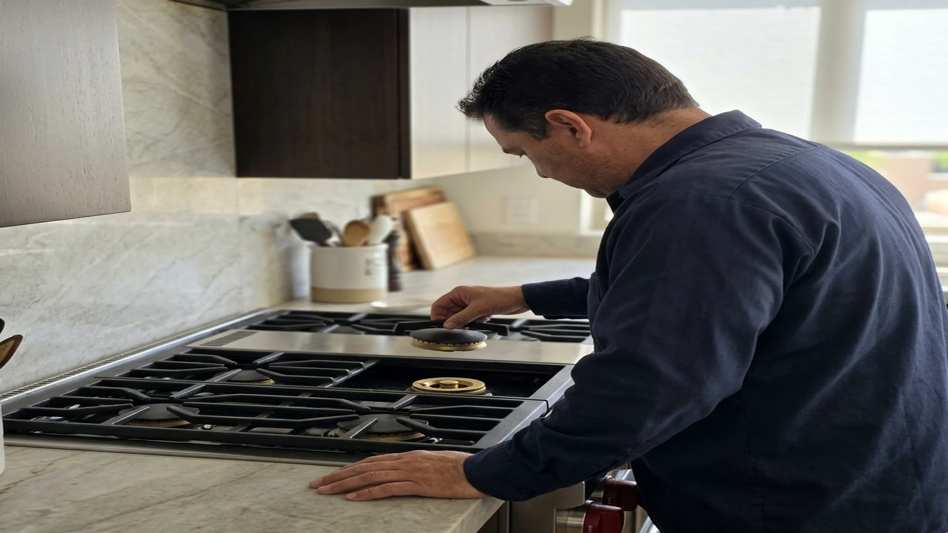 Wolf range repair technician in Scottsdale AZ kitchen